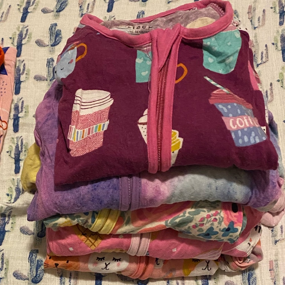 Little Sleepies 6-12 month zippie bundle